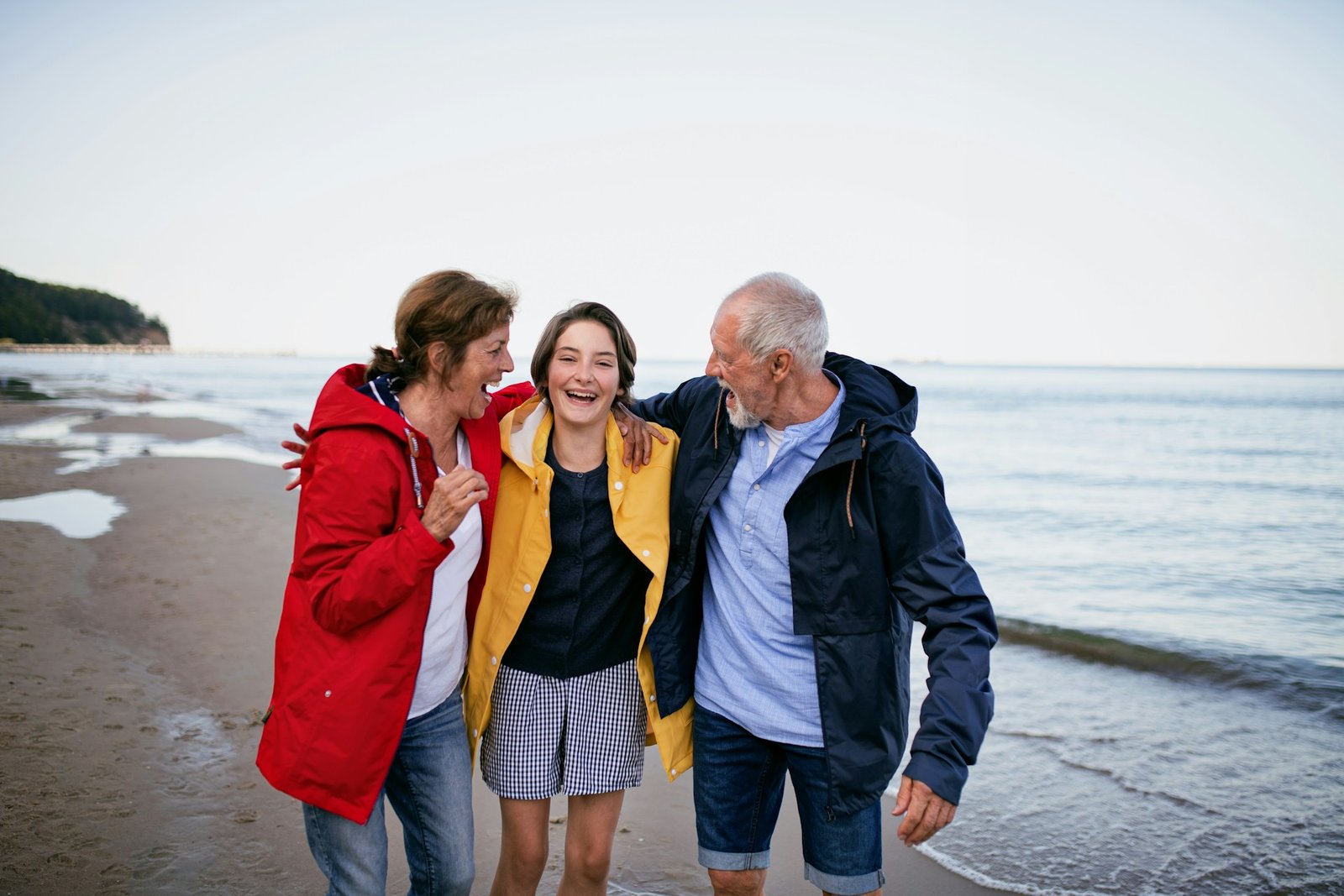 young adult and parents