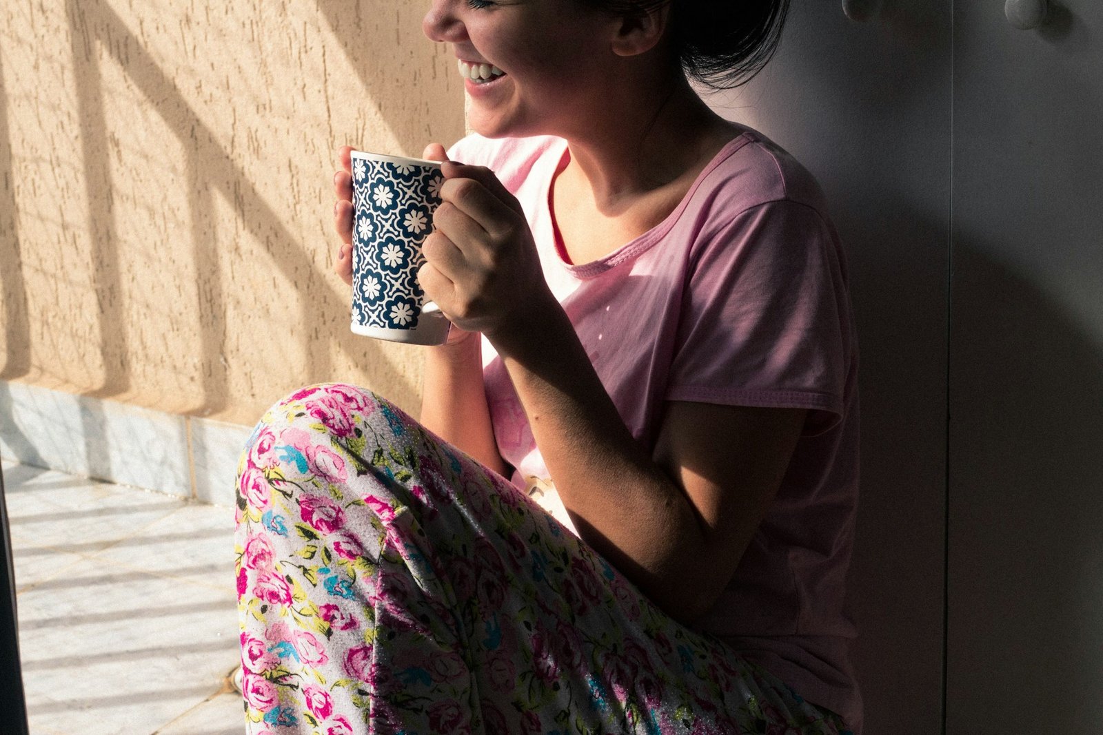 waking up happy